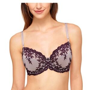 Wacoal Lace Embrace Bra in Sphinx/Pickled Beet